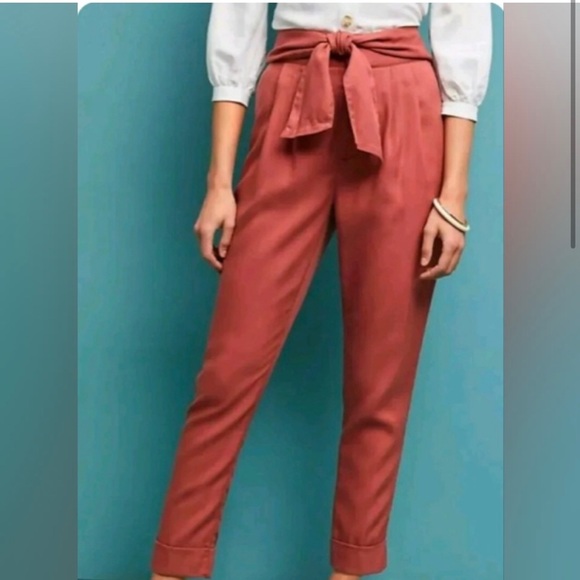 Anthropologie Pants - Anthropologie Kingsley Belted Pants by Cartonnier